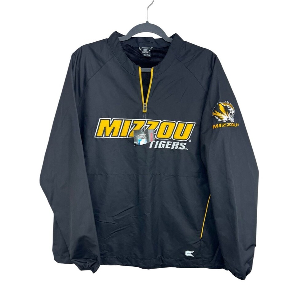 Mizzou Tigers Colosseum Athletics 1/4 Zip Windbreaker Pullover Mens Small